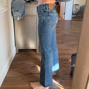 Levi Middy Ankle Bootcut - dark wash. Never worn